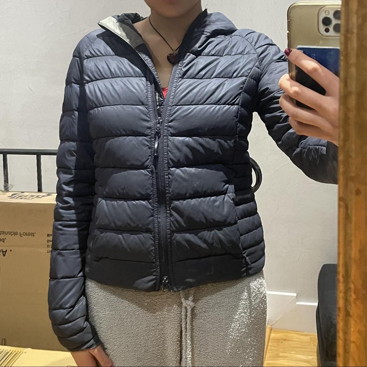 navy blue Canada Goose down jacket in size S! gently... - Depop