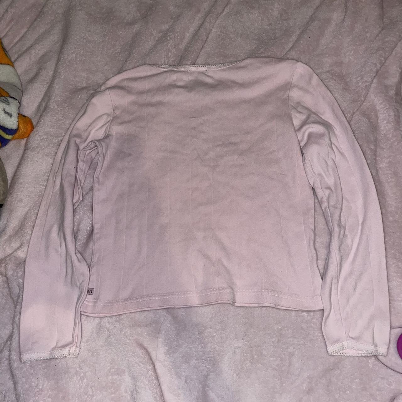 Y2k 2000s limited too light pastel pink and silver... - Depop