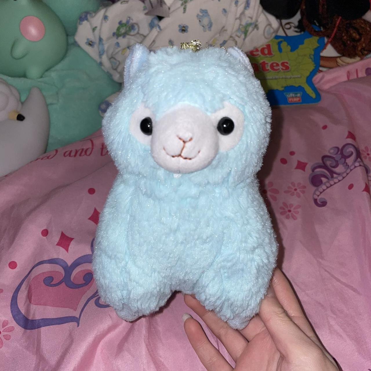 Blue llama stuffed sale animal