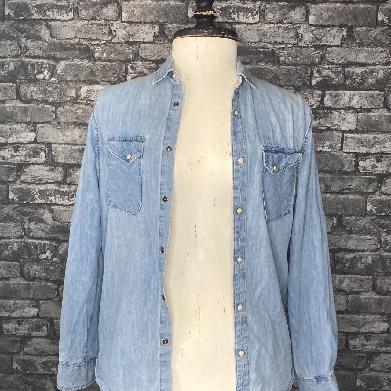 Zara Men's Blue Shirt | Depop