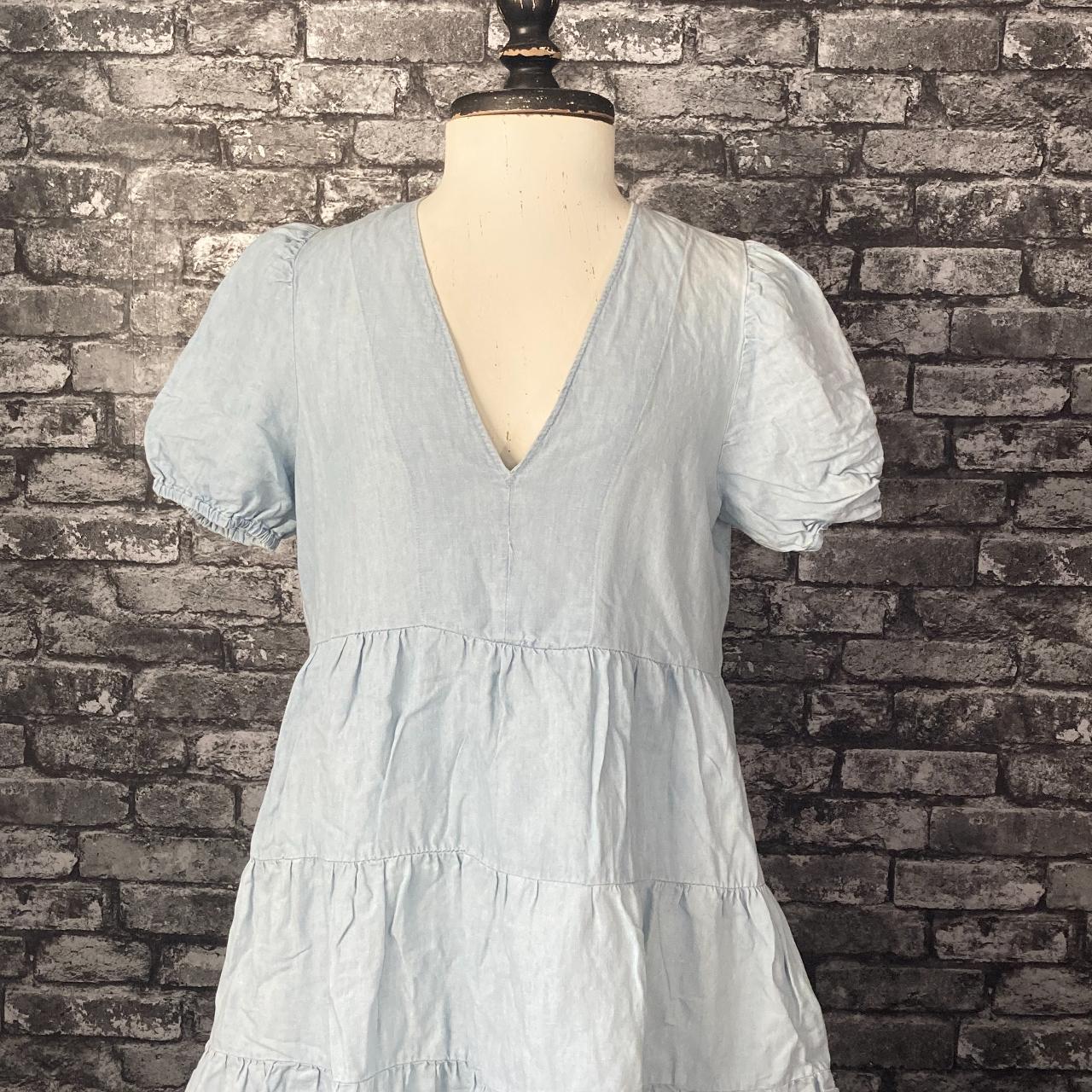 Zara Women's Blue Dress Depop