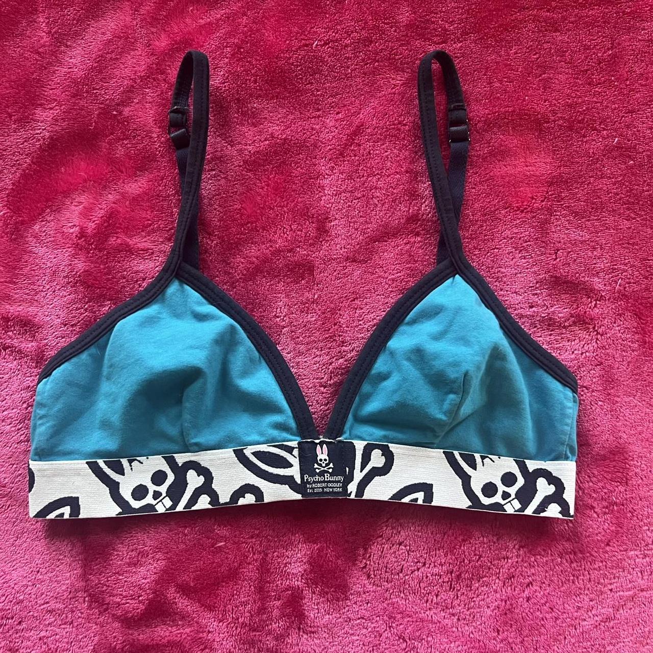 vintage 2005 psycho bunny bra top ★ size: M fits S - Depop