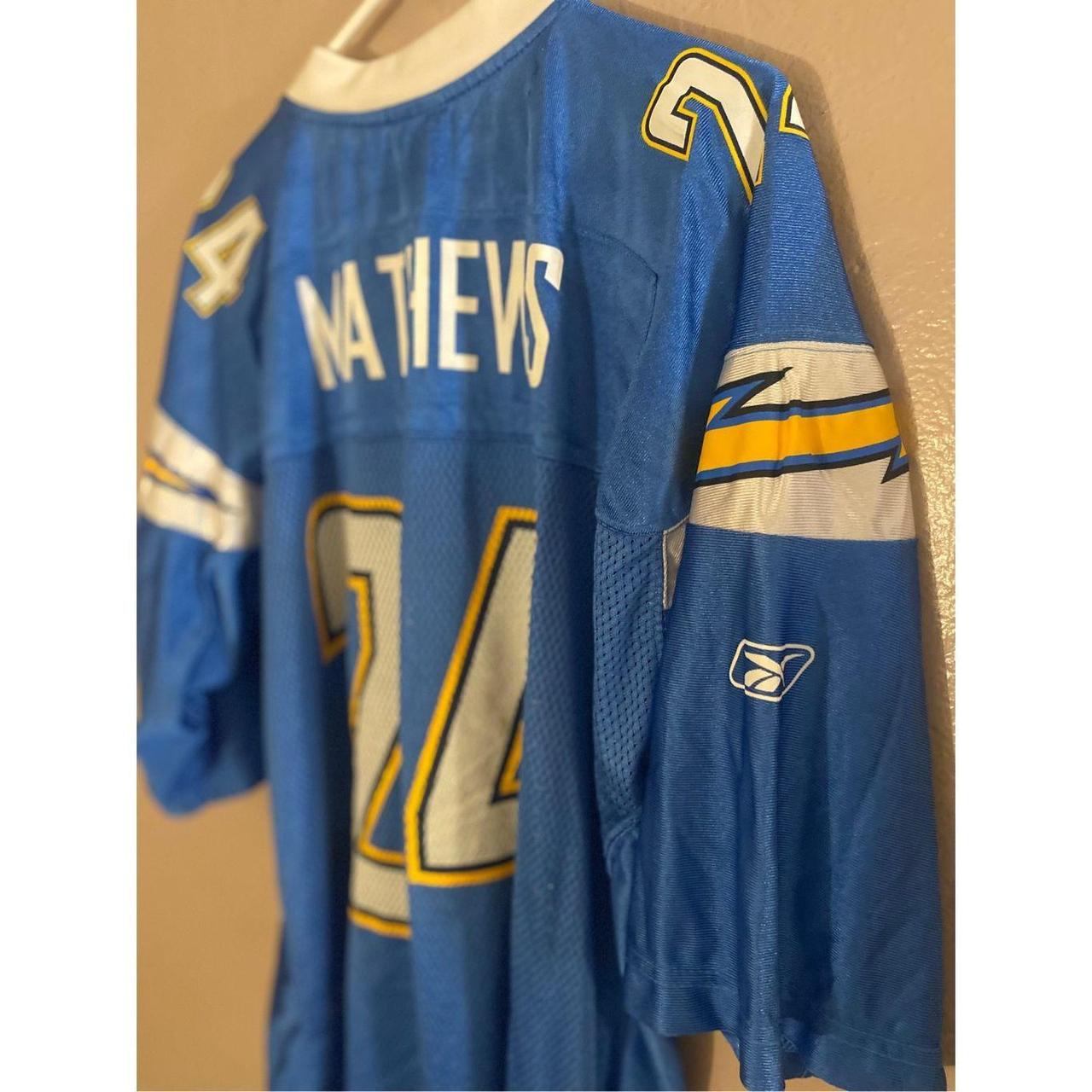 Buy the NFL Reebok Men Blue Chargers #24 Matthews Football Jersey