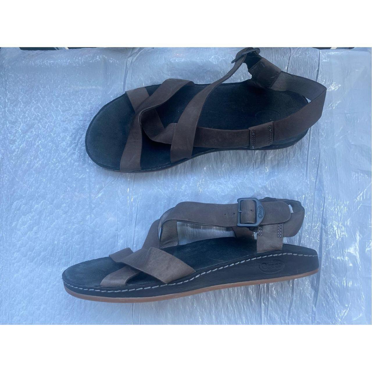 Chacos Women s Wayfarer Sandals Grey Leather Sz