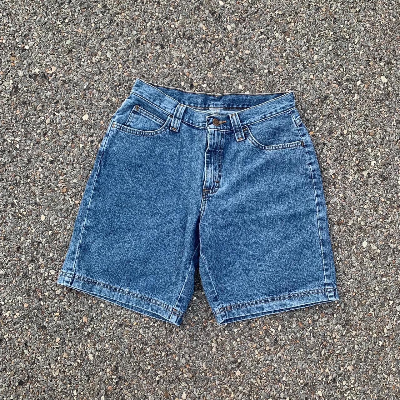 VINTAGE Y2K BAGGY JORTS JEAN SHORTS 6 women’s no... - Depop