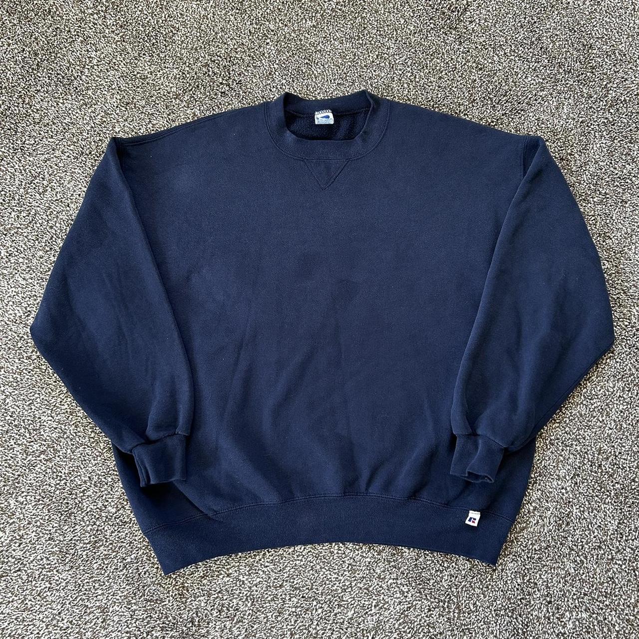 Vintage Russell Athletic Sweatshirt Fishing Size - Depop