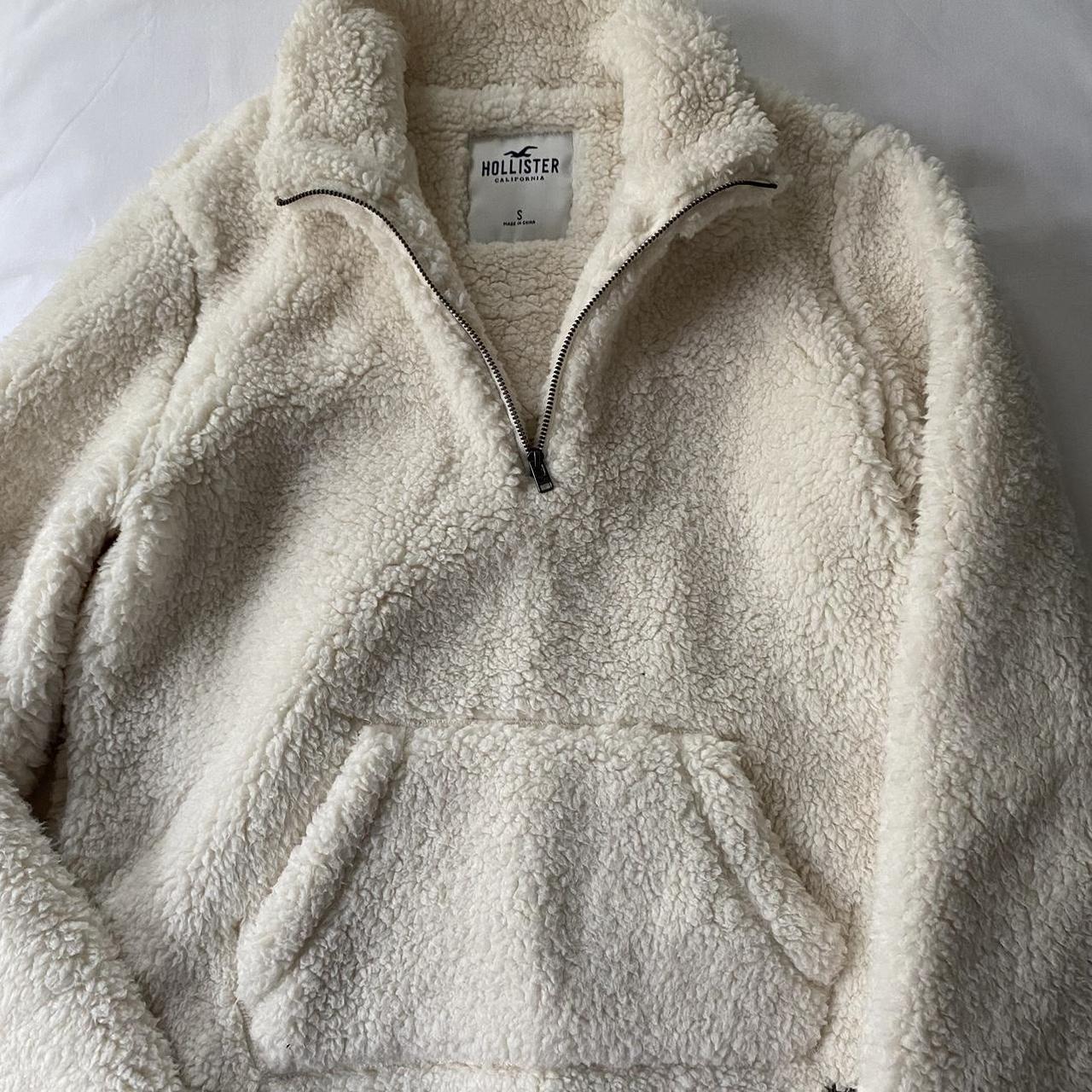 Hollister half zip discount sherpa