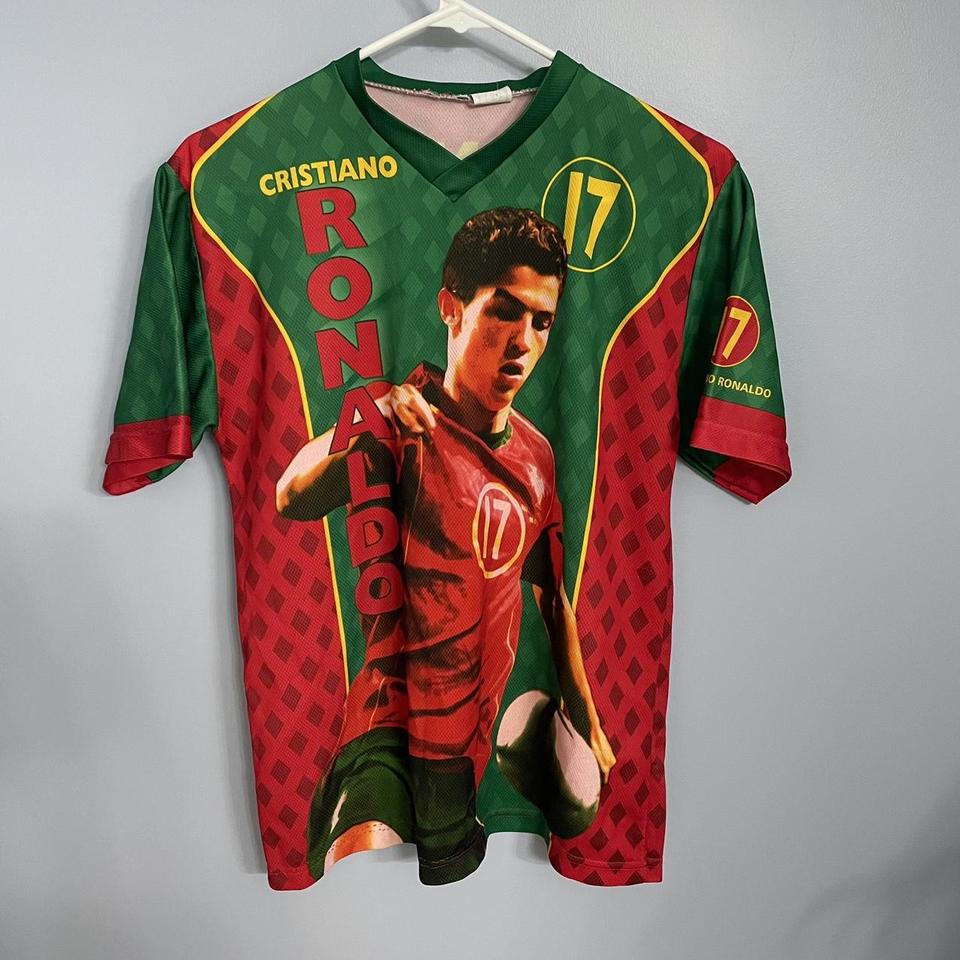 Ronaldo Soccer Jersey - fits more like baby tee with - Depop