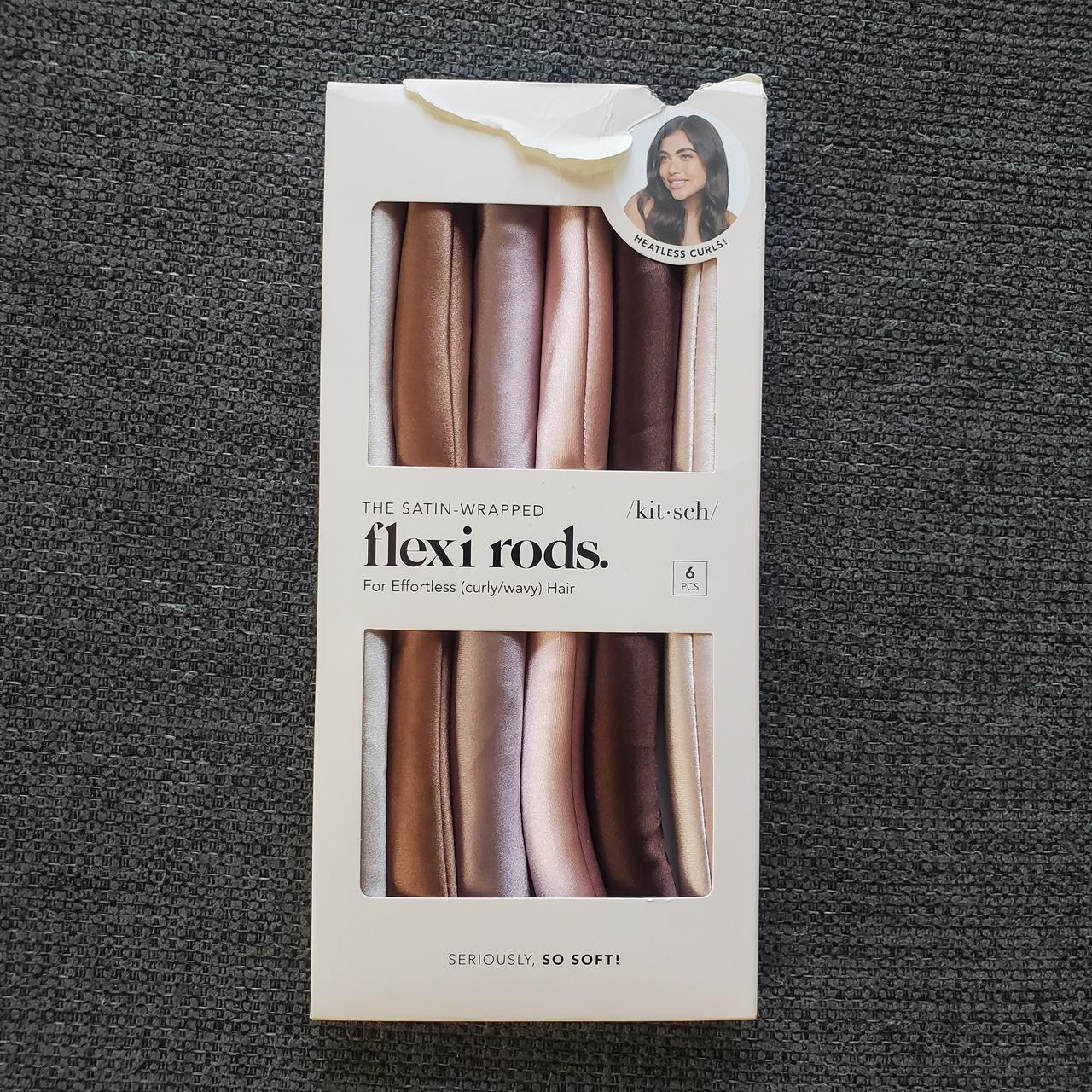 Kitsch satin flexi hair rods heatless curling... Depop