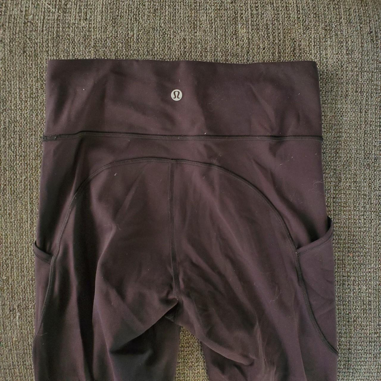 Black Lululemon invigorate leggings with pockets - Depop