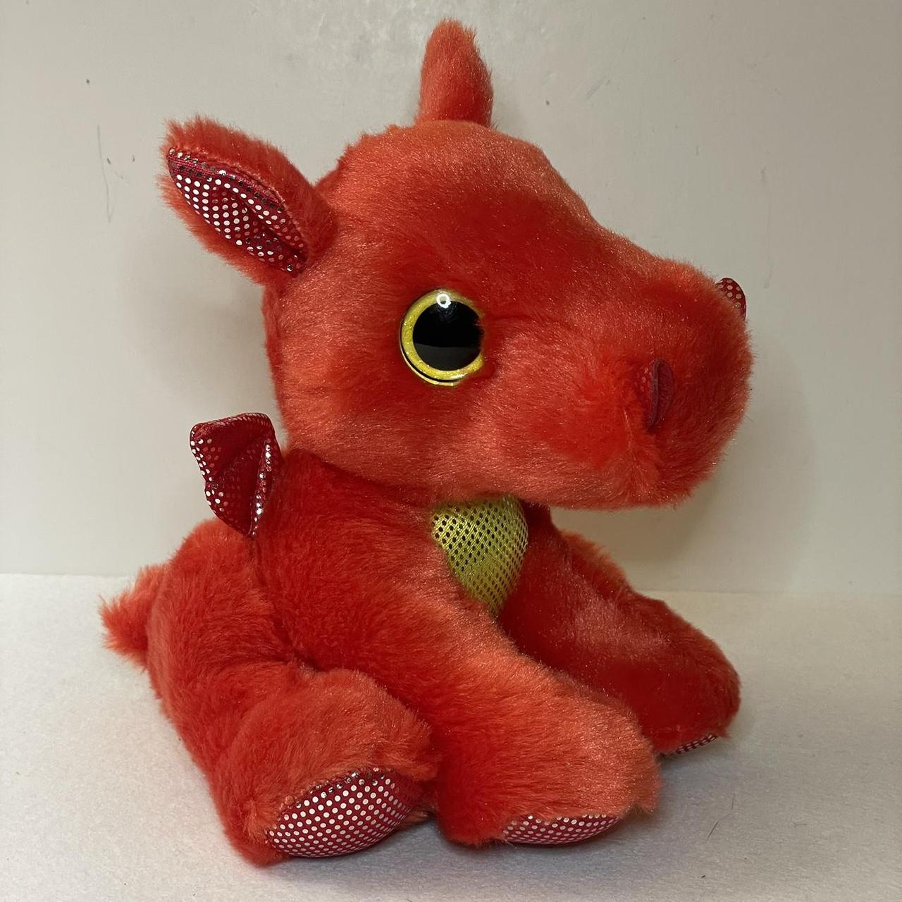 Aurora Red Stuffed Dragon Aurora Sparkle Tales Flame Red New