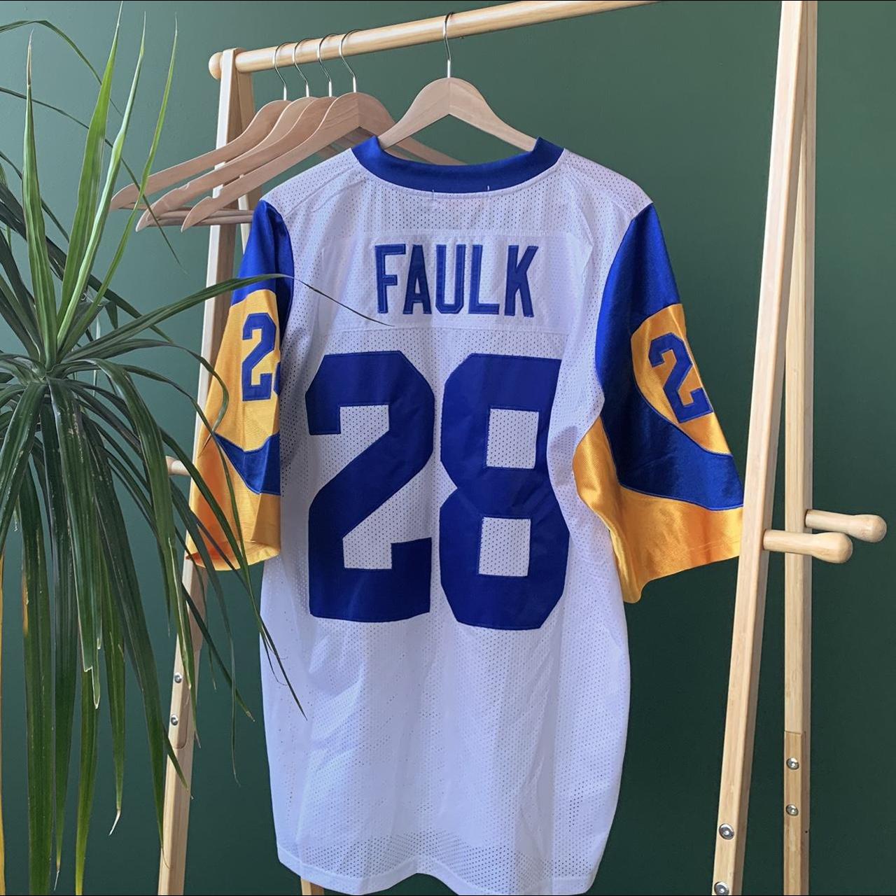 Mitchell & Ness Marshall Faulk Rams #28 Super Bowl  - Depop