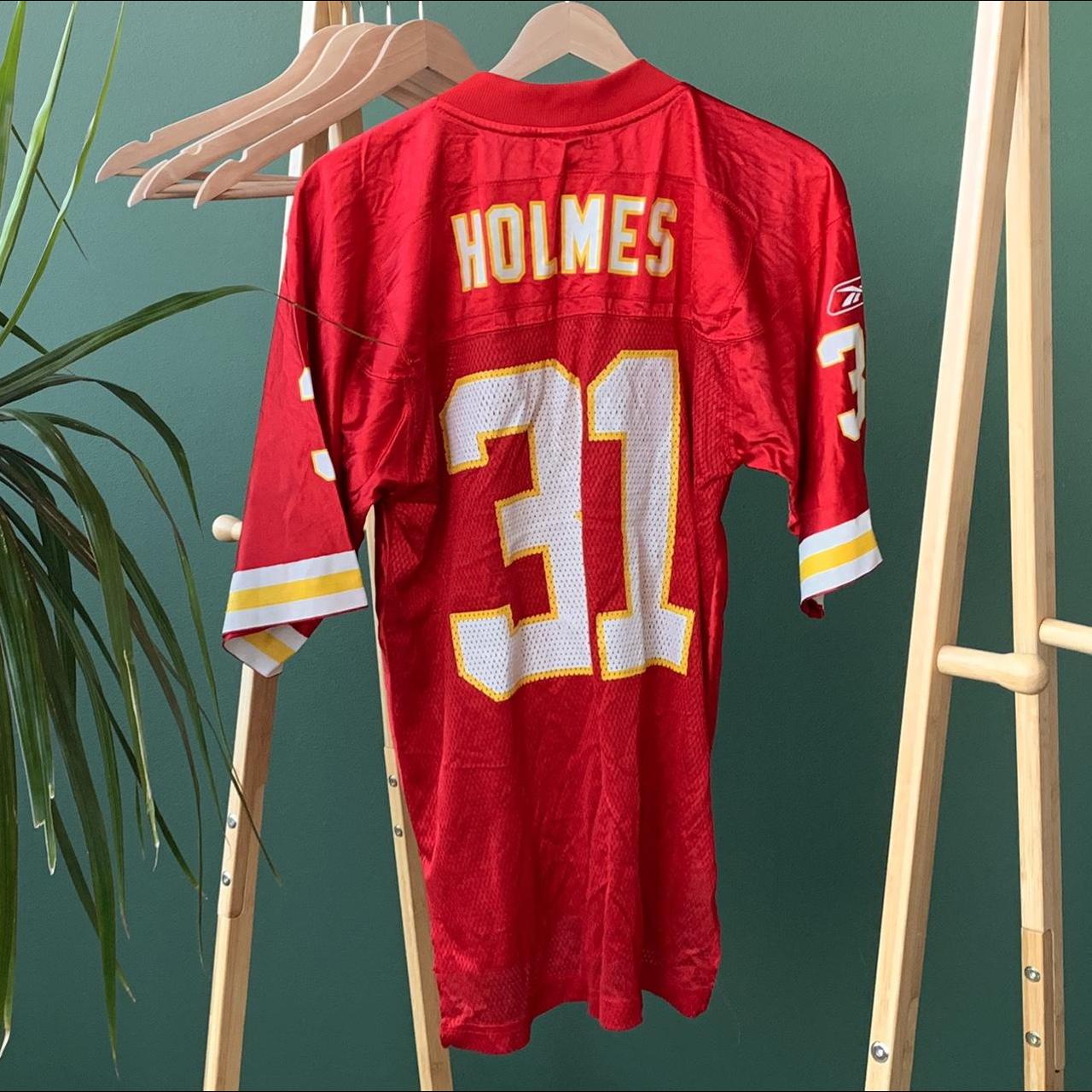 PRIEST HOLMES #31 Kansas City Chiefs Reebok Football Jersey Black