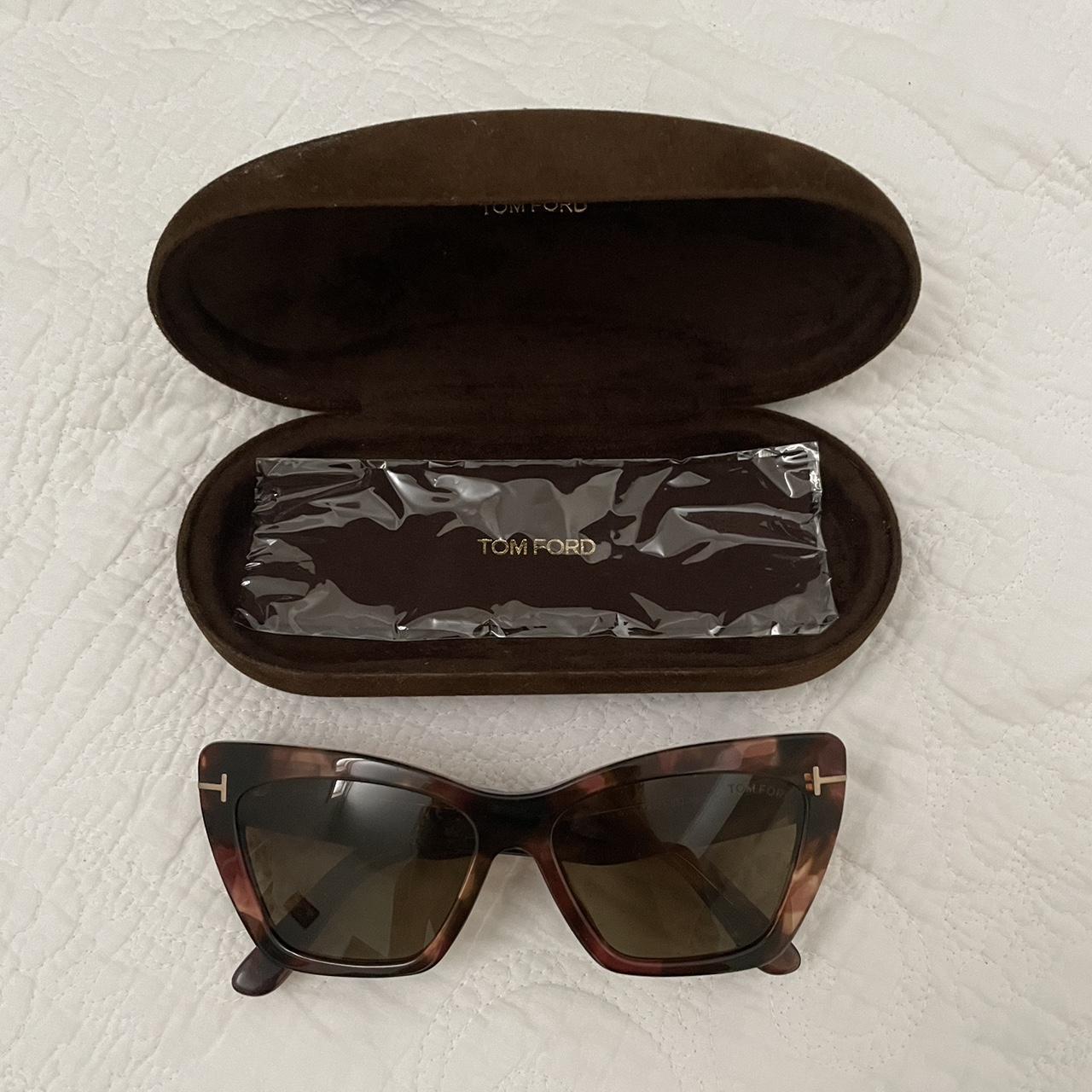 Tom Ford brown Wyatt sunglasses bought new for $540... - Depop