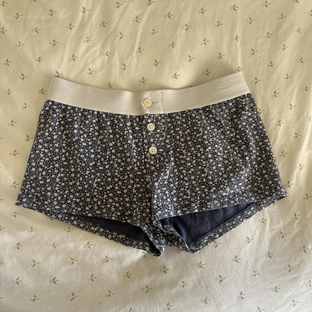 brandy melville floral boy short #floral #pjs... - Depop