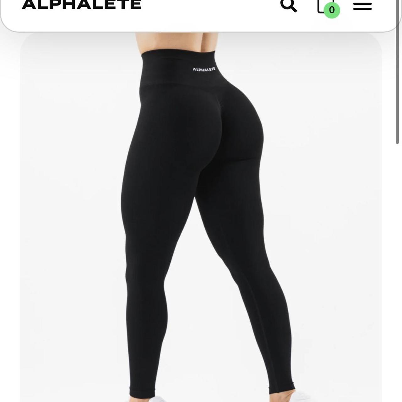 Alphalete Women's Black Leggings | Depop