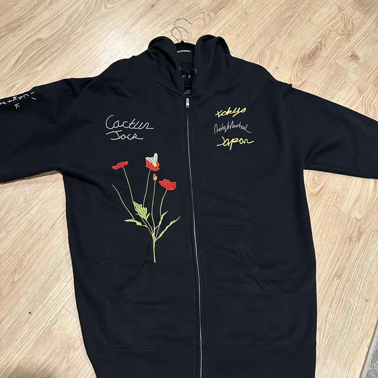 Cactus jack black discount hoodie