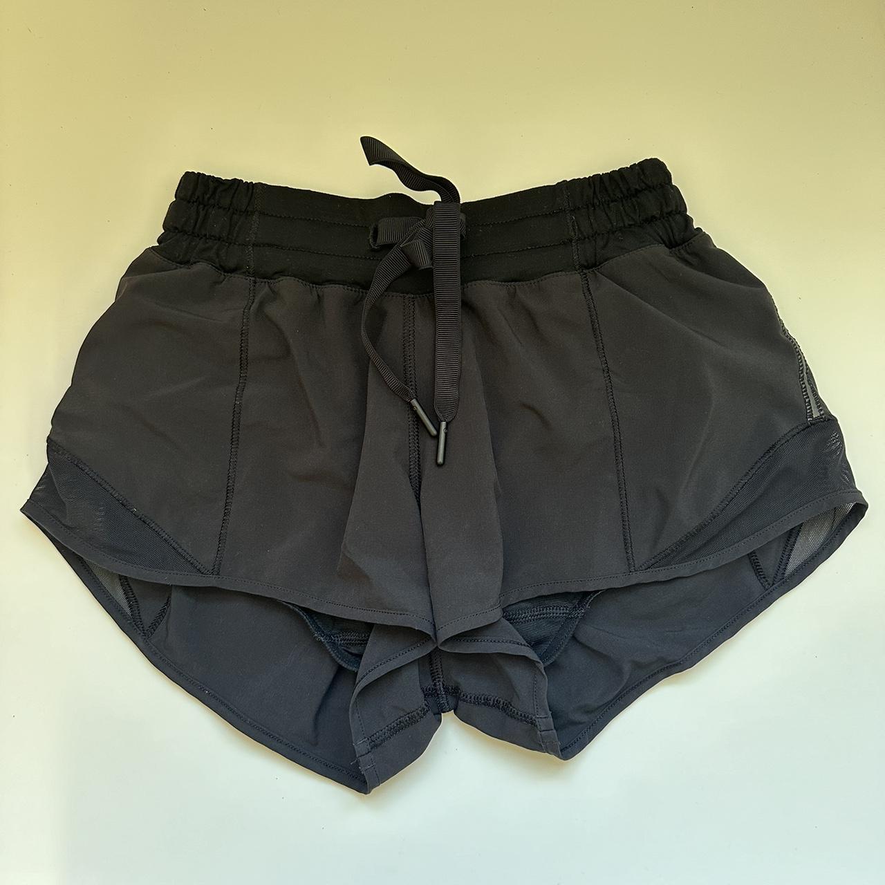 Size 2 Lululemon running shorts in black.... - Depop