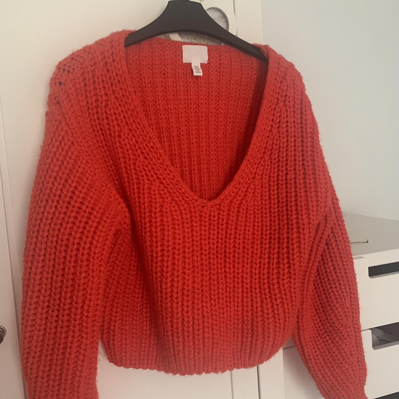 Orange jumper Knit jumper New look knit orange jumper Depop