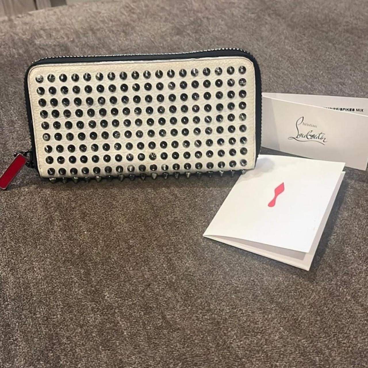 Authentic Christian Louboutin Panettone Zip Around Spike Wallet