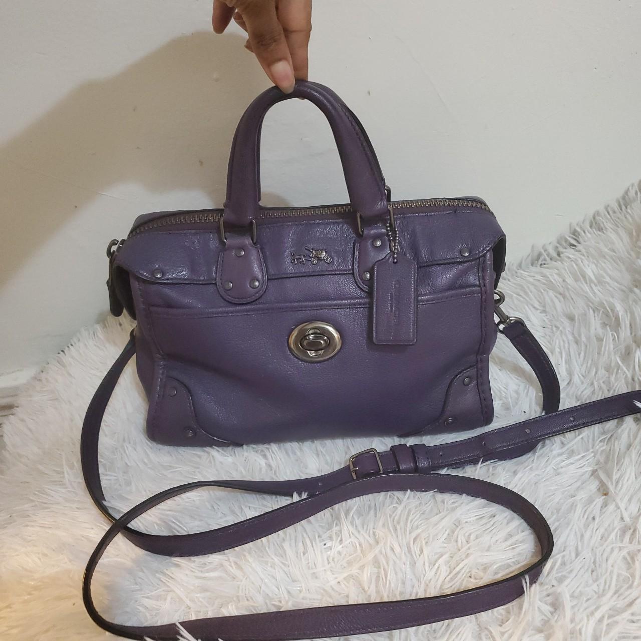 Coach discount purple satchel