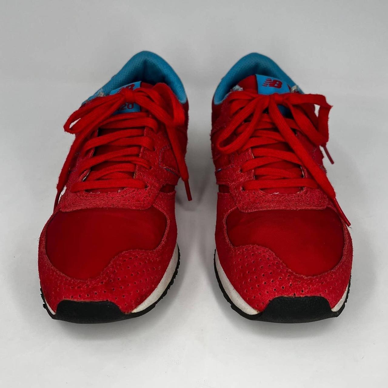 New Balance 420 Red and Blue Men’s Running Shoes... - Depop