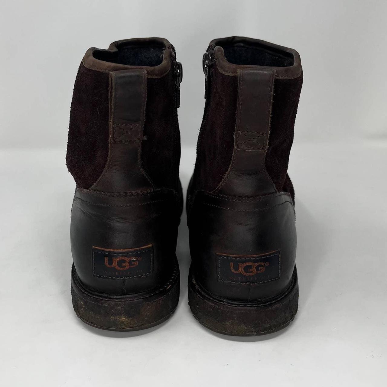 Mens black clearance leather ugg boots