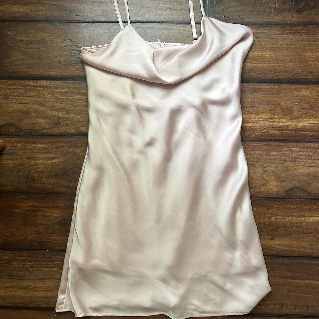 Altar’d State satin dress. Size XS. Light pink color... - Depop