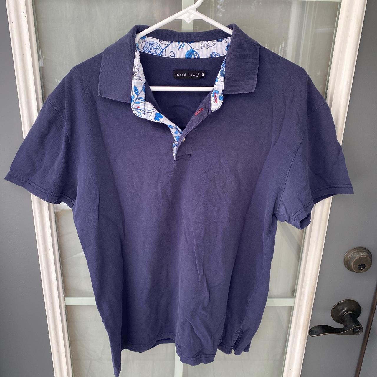 Jared Lang Men's Navy Polo-shirts | Depop
