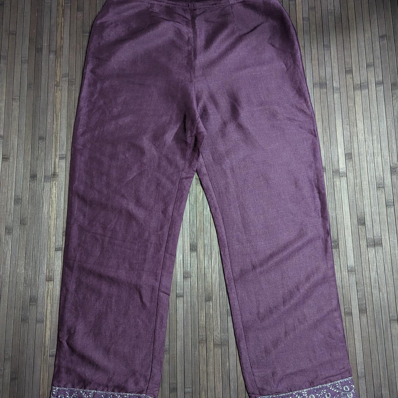 Principles Women's Purple Trousers | Depop