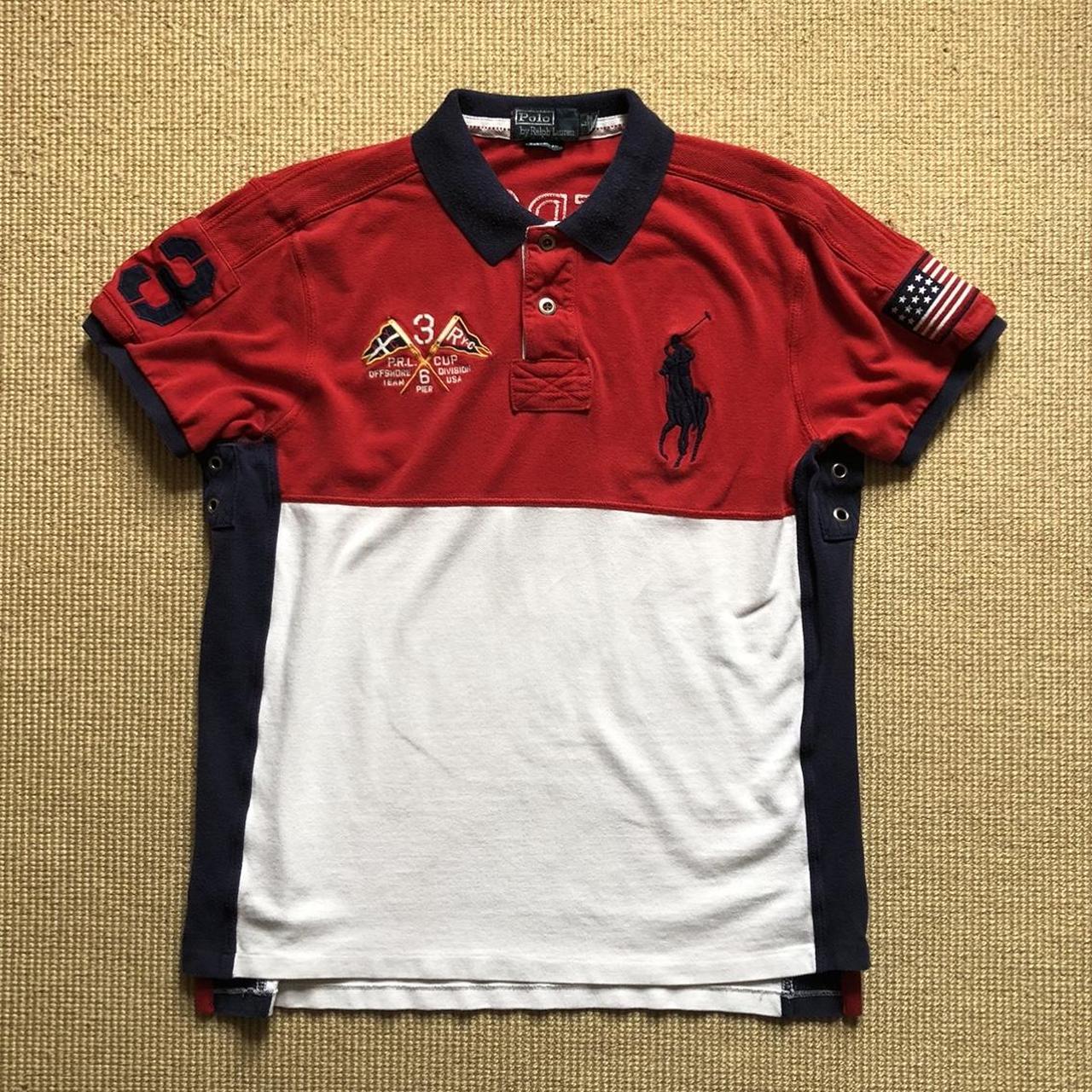 Ralph lauren big pony Prl cup USA polo shirt Red | Depop Ralph lauren big pony Prl cup USA polo shirt Red | Depop