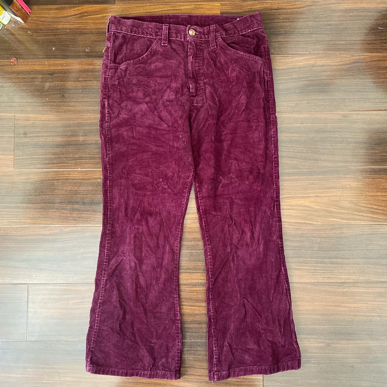 Farah Women's Burgundy and Gold Trousers