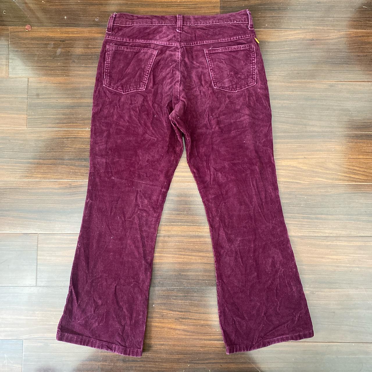 Farah Women's Burgundy and Gold Trousers (2)