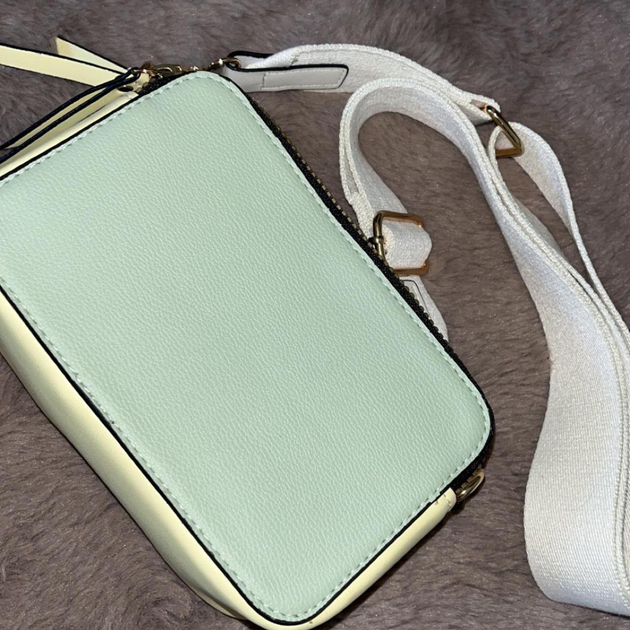 primark green and yellow handbag/ purse, never used... Depop