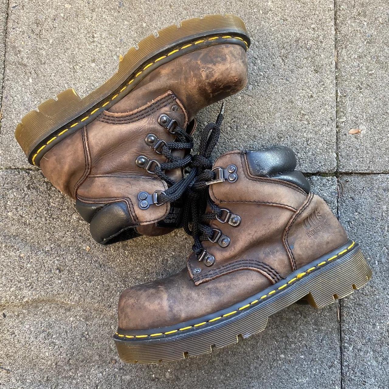Doc marten boots Leather doc marten boots. Vintage... Depop