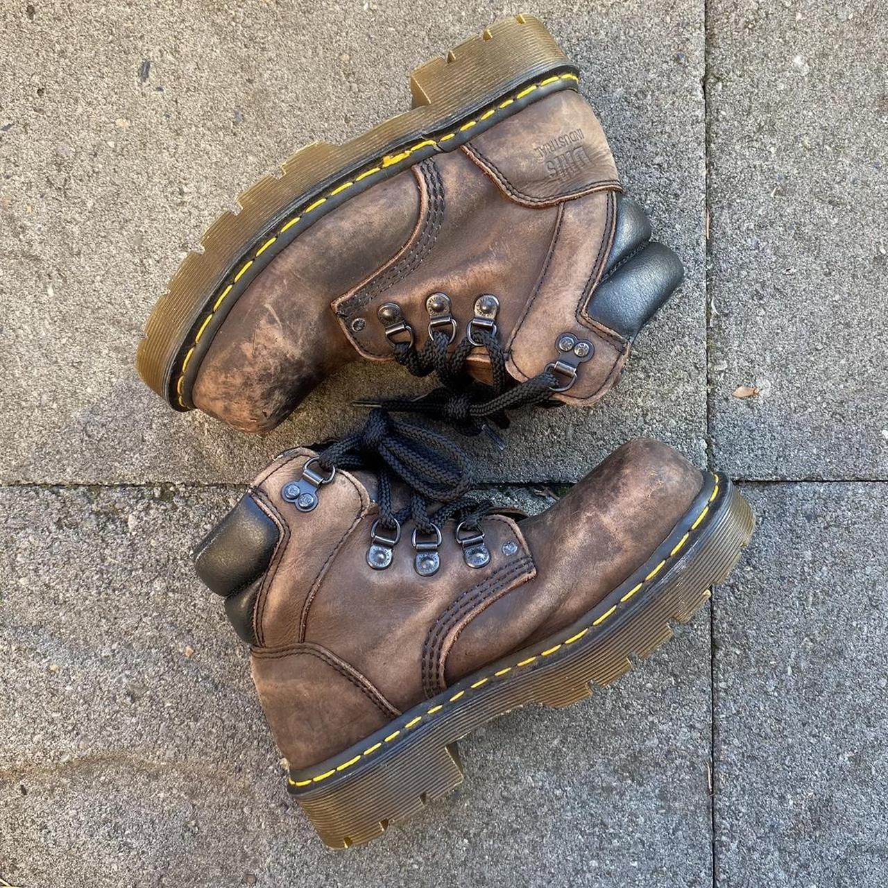 Doc marten boots Leather doc marten boots. Vintage... Depop