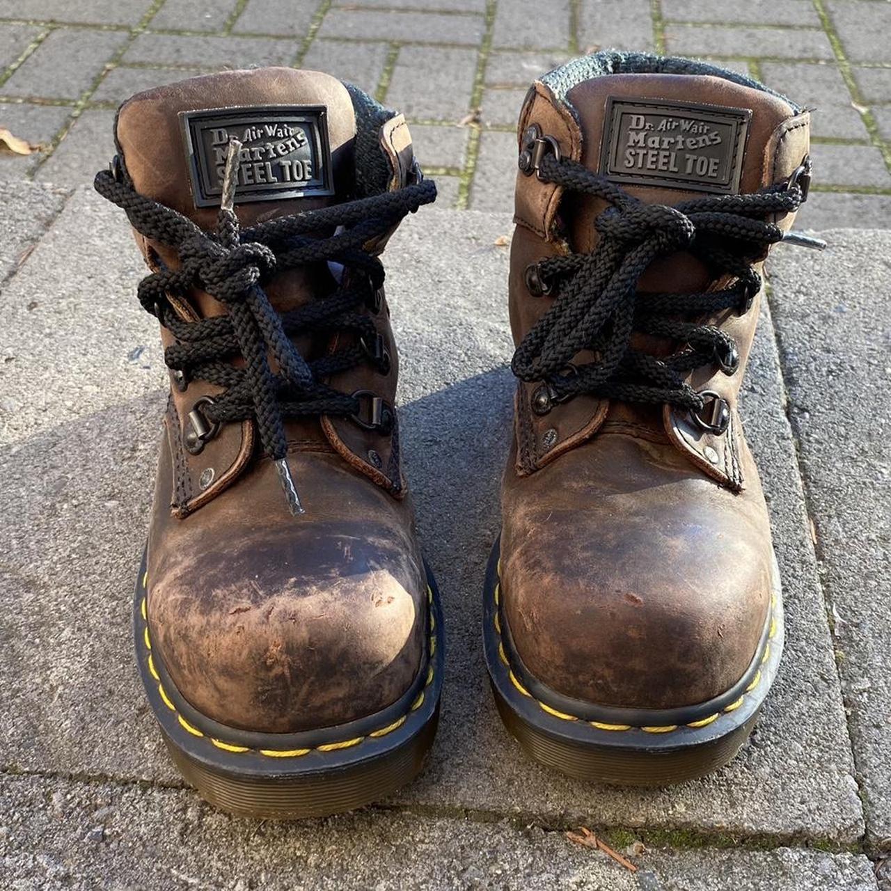 Doc marten boots Leather doc marten boots. Vintage... Depop