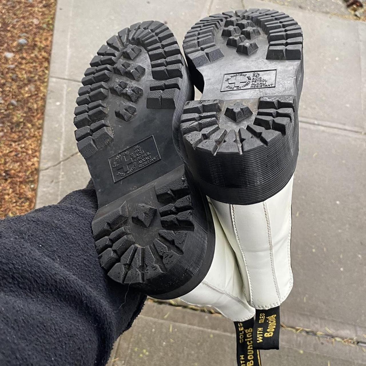 White Doc Marten Platform Boots White Doc marten... Depop