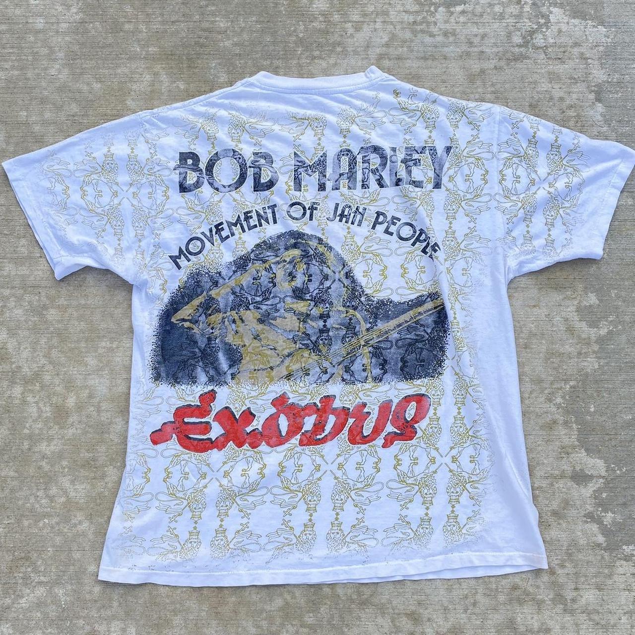 Single stitch vintage bob marley movement of jah - Depop