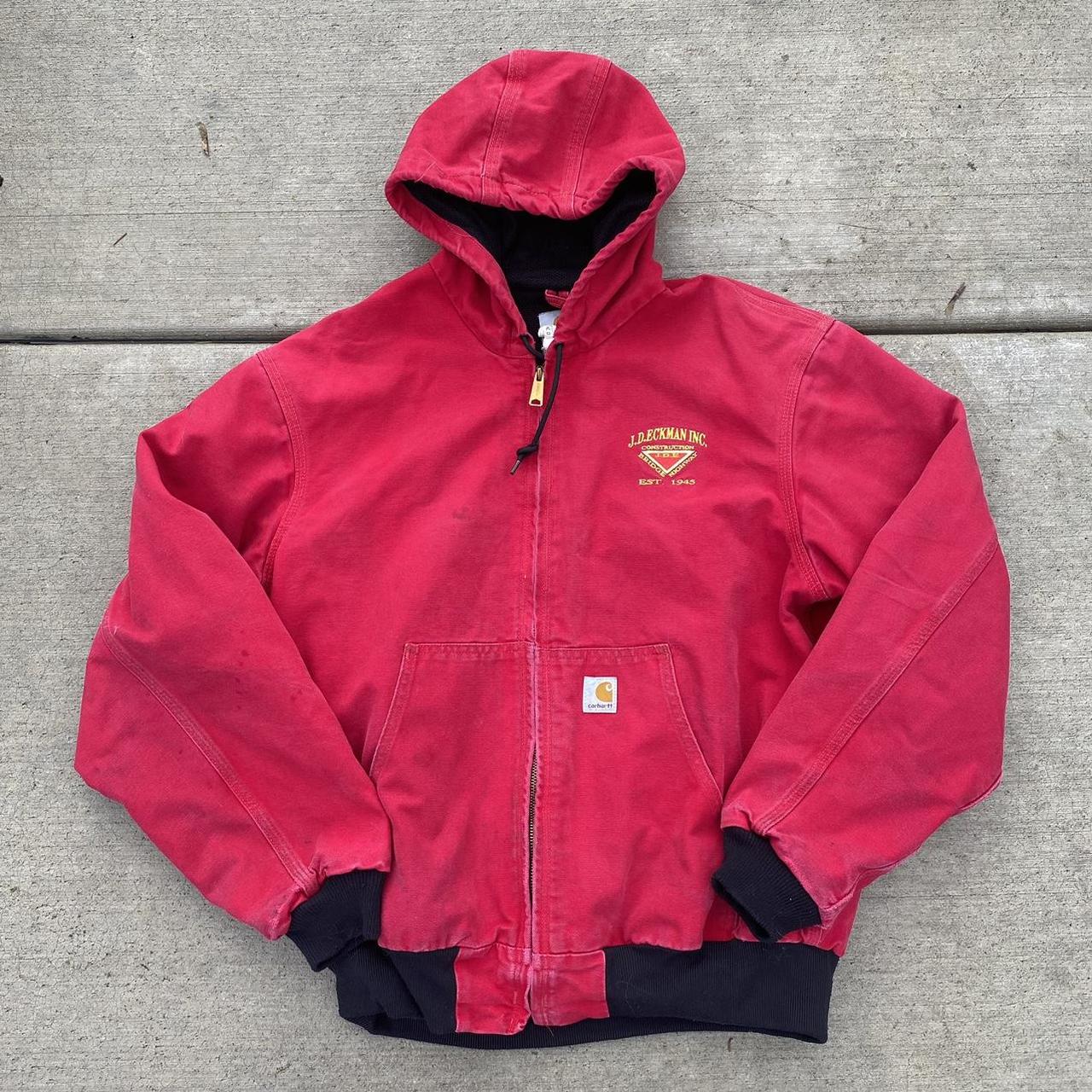 mens red carhartt jacket