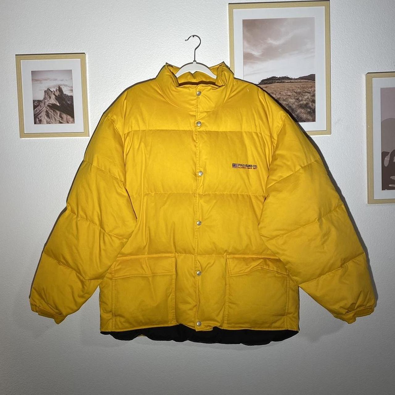 Polo sport shop puffer jacket yellow