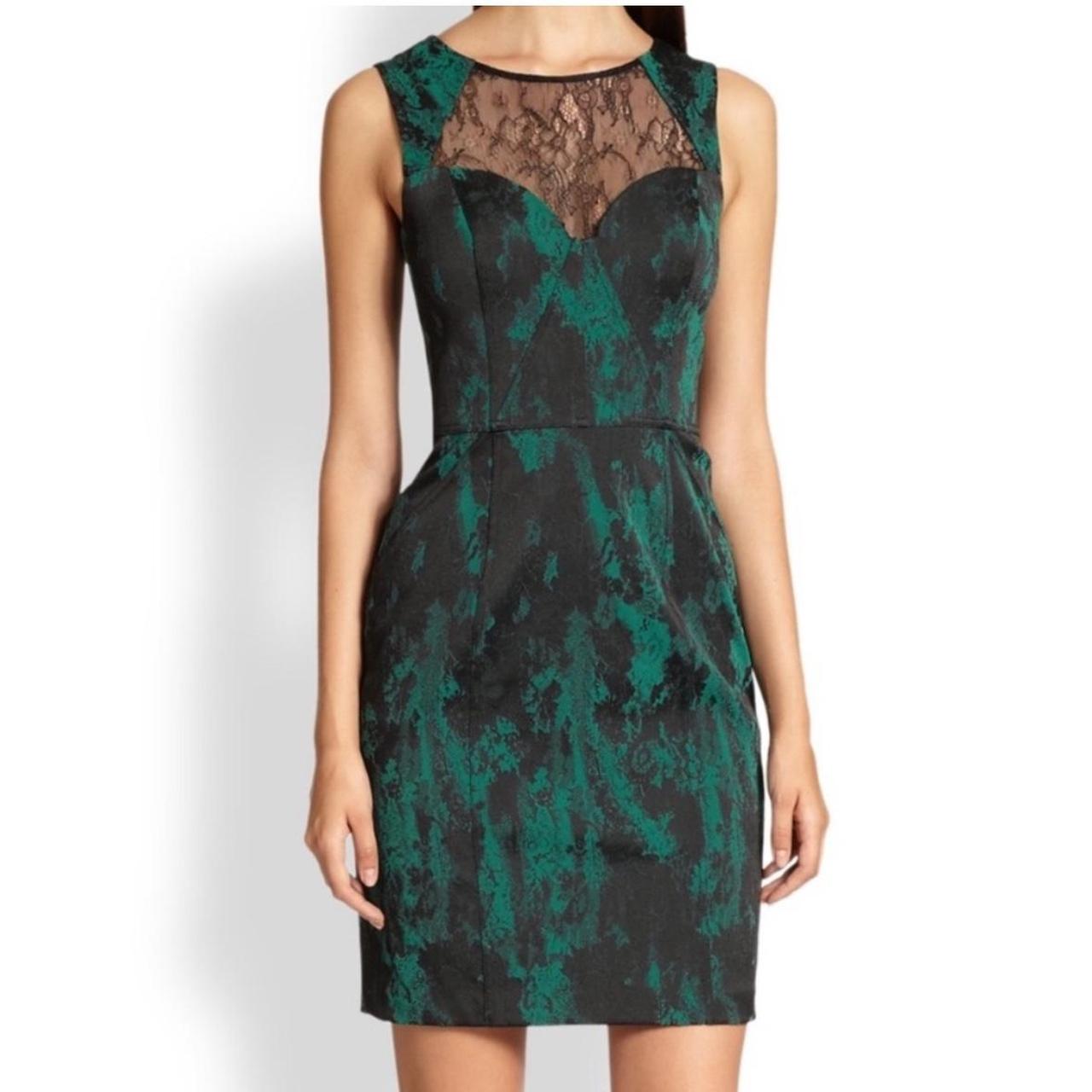 Aidan Mattox Green Lace Cocktail Dress Gorgeous