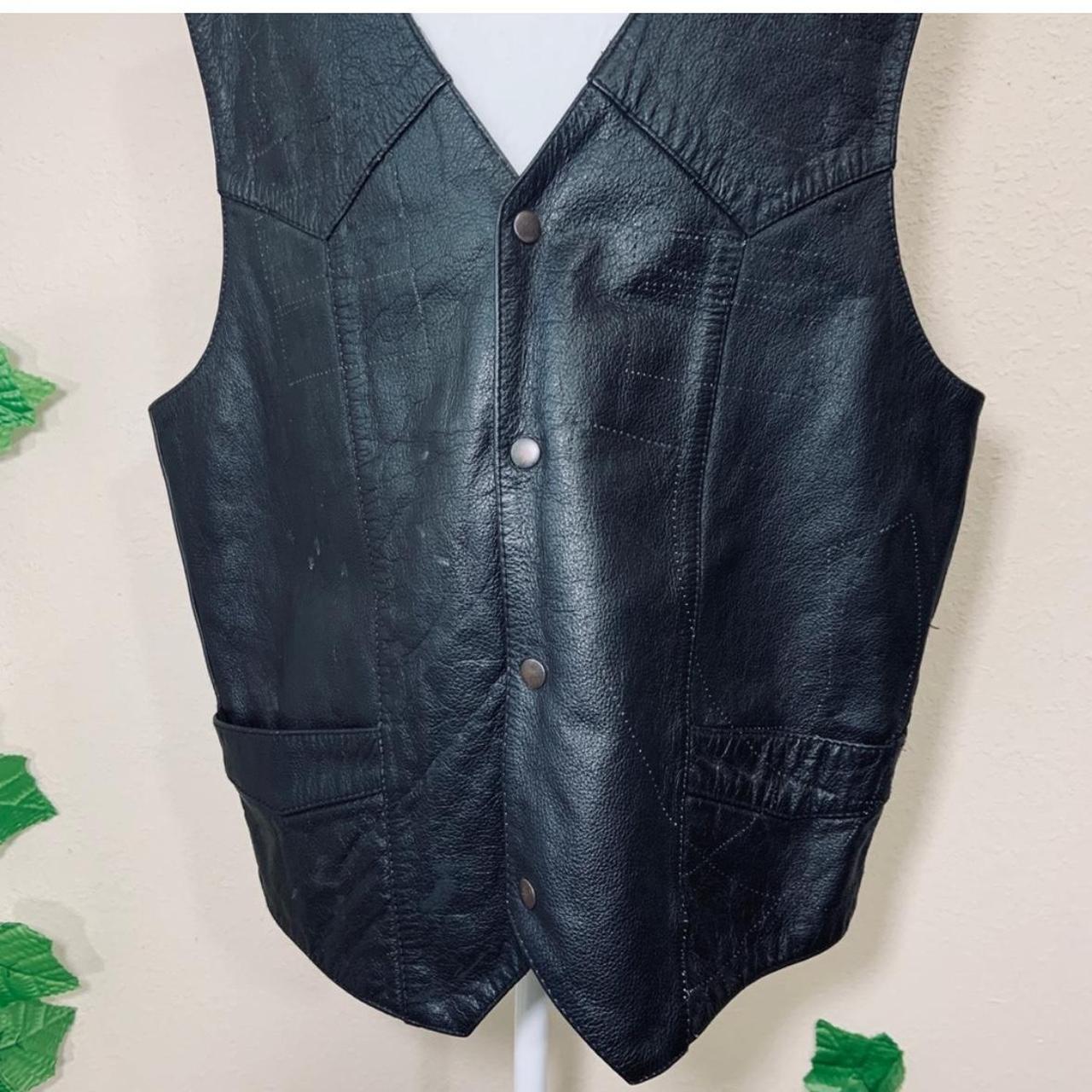 FMC Mens Carbine Traditional Leather Vest Size... - Depop