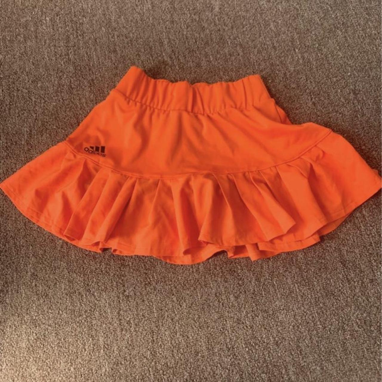 Adidas Women's Orange Skirt Depop