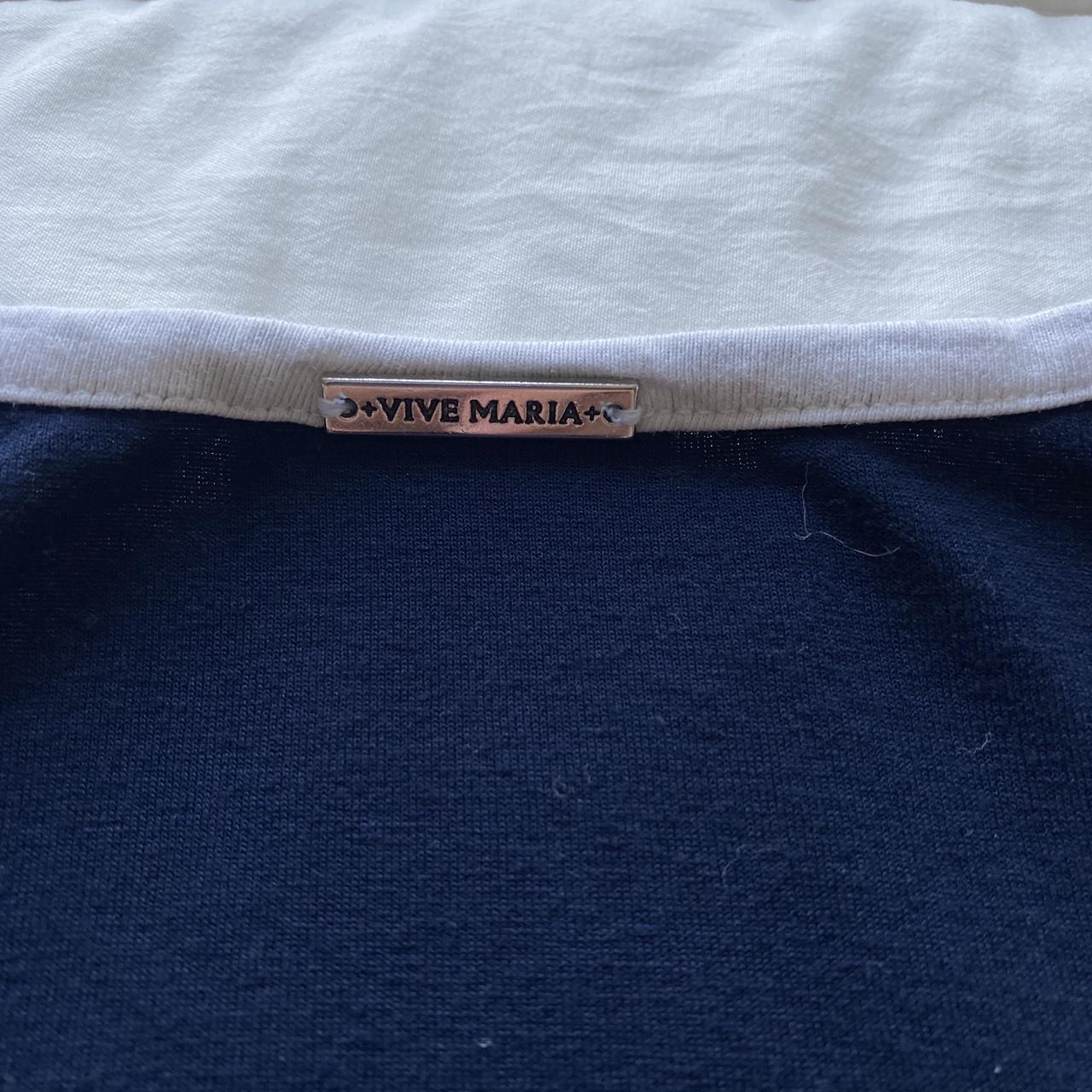 Vive Maria Women's Navy T-shirt | Depop