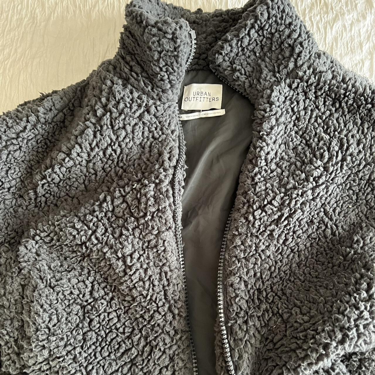 fuzzy urban outfitters jacket size small. gently worn - Depop