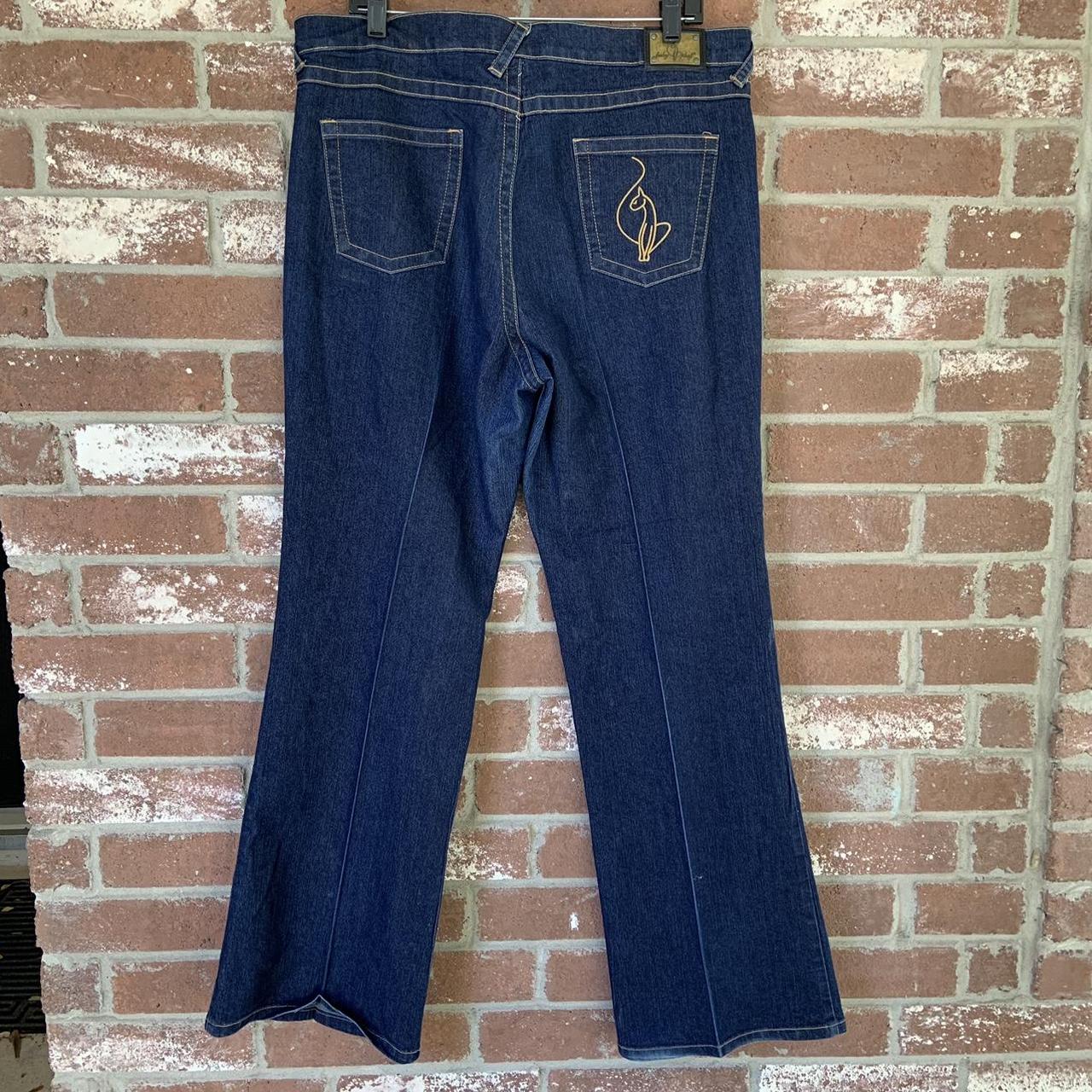 Vintage 2000’s Baby Phat Jeans!! dark wash with the... - Depop