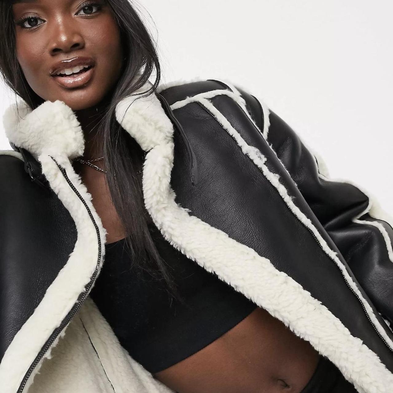 Missguided black deals parka