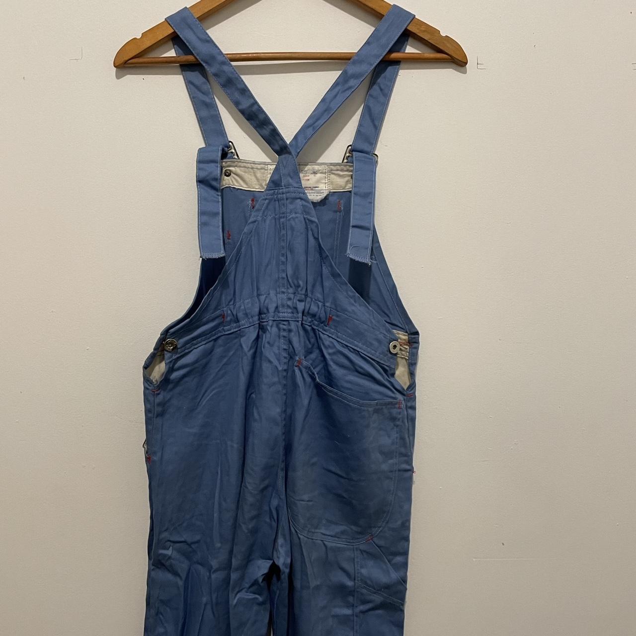 Vintage blue King Gee overalls. Size XS Measurements... Depop