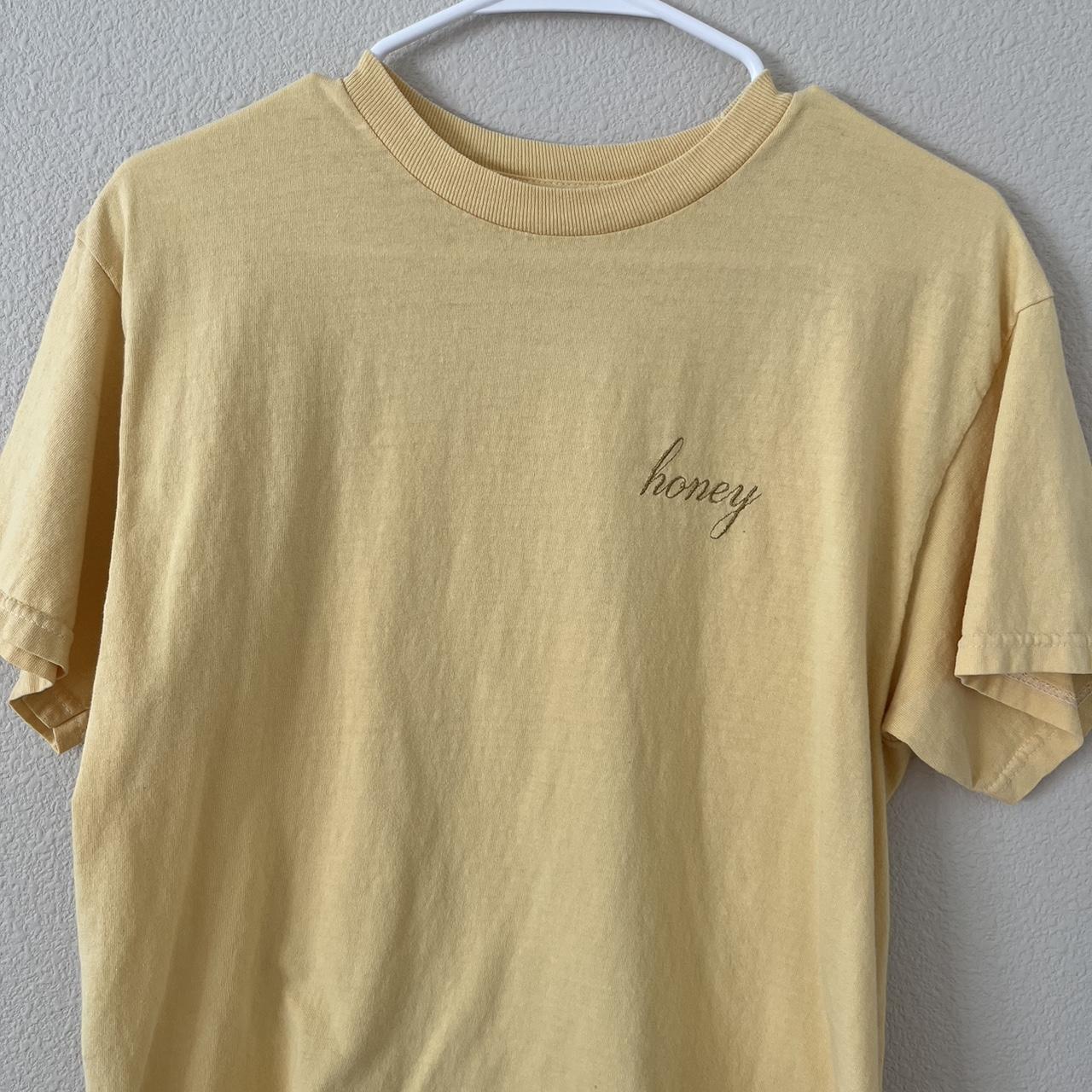 John Galt Brandy Melville Honey Yellow T Shirt In - Depop